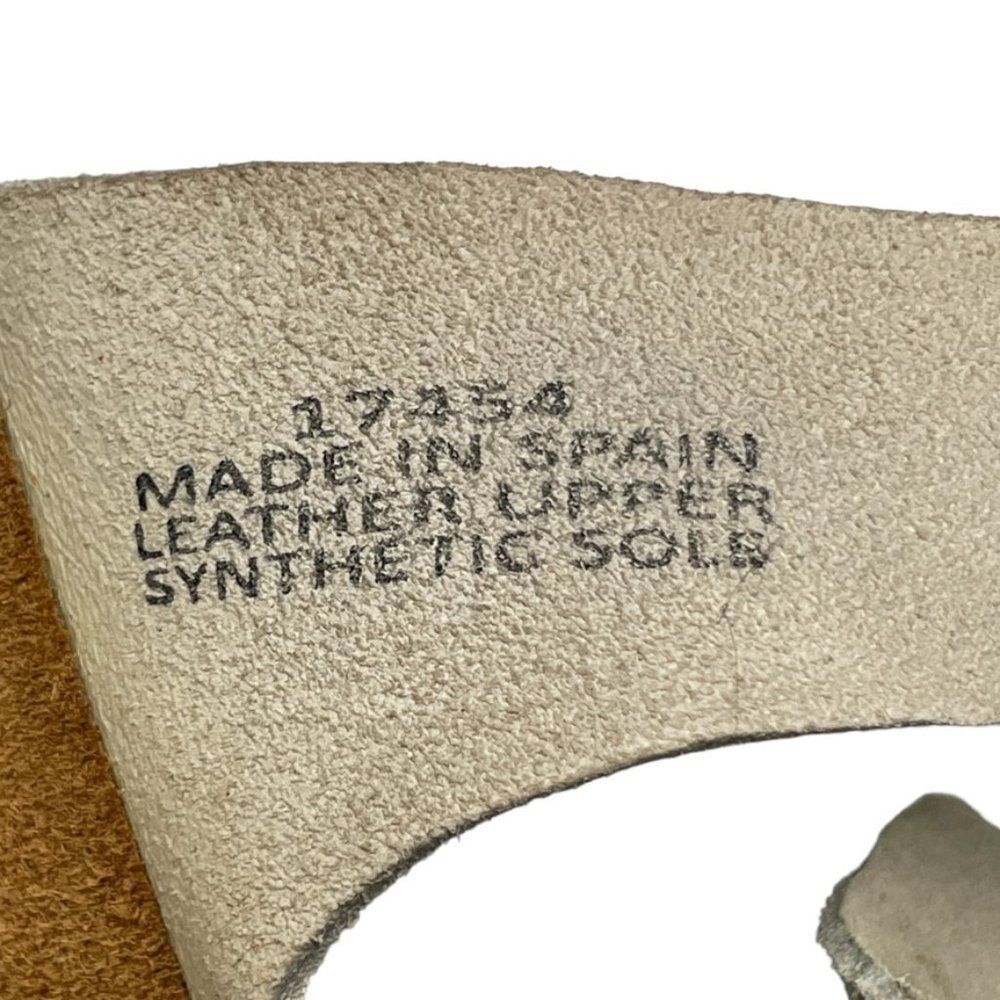 Biostep Women's Double Adjust Buckle Beige Leather Slide Sandal Size 7.5 M - Picture 12 of 12